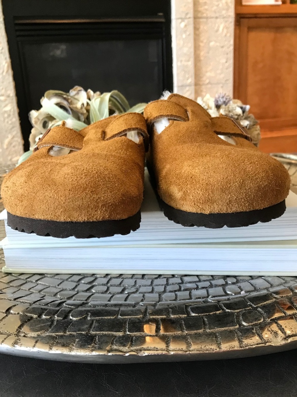 BOHO-CHIC 🔥BIRKENSTOCK BOSTON SUEDE SHERLING COMFY CLOG - Picture 3 of 13